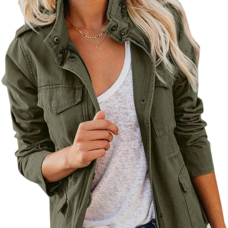 Veste militaire femme kaki North - Caren Erolds